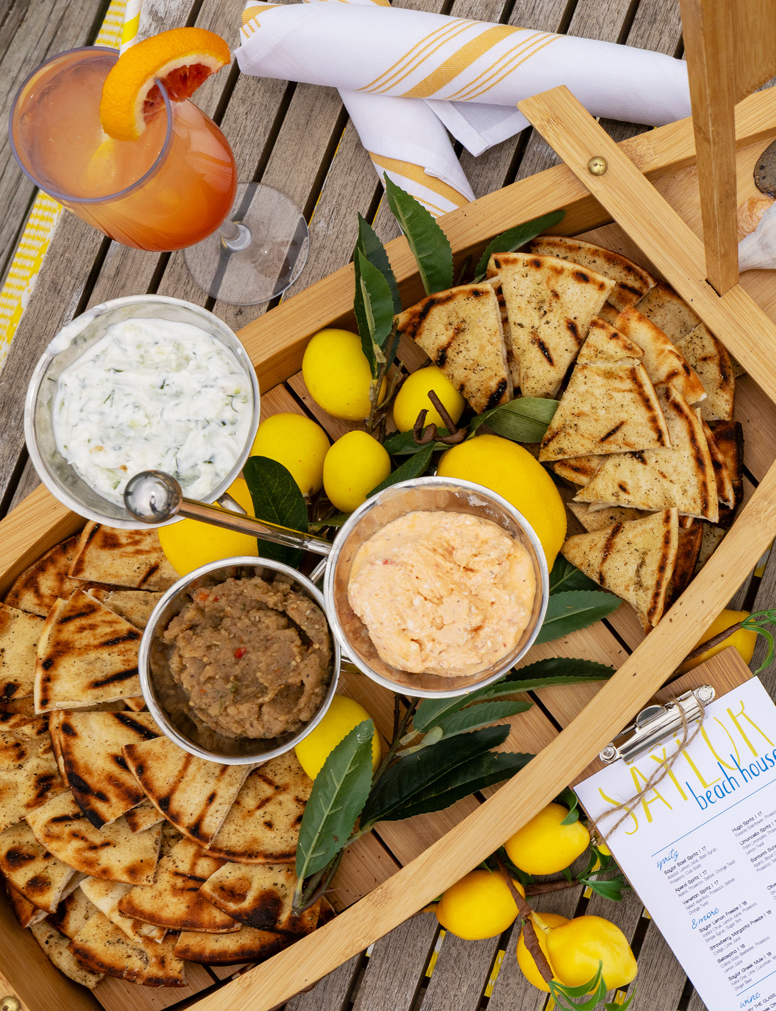 Mediterranean starters and shared plates